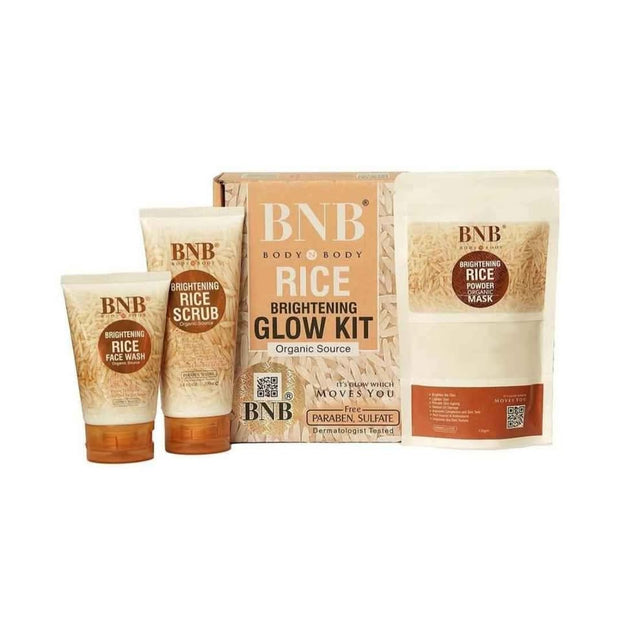 BNB Rice Brightening Glow Kit – Organic Skincare Set