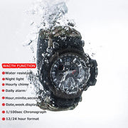 Men’s Tactical Waterproof Watch – Shockproof Outdoor Military Style