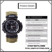 Men’s Tactical Waterproof Watch – Shockproof Outdoor Military Style