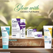 CeraVe 4 in 1 Skincare Set – Acne, Hydration & Night Repair Kit