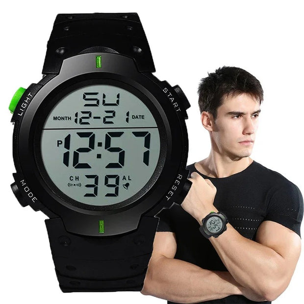 Men Sport LED Watches Top Brand Men Digital Clock Multi-Functional