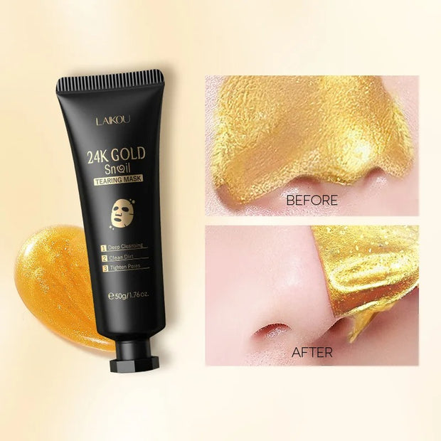 LAIKOU 24K Gold Sakura Peeling Face Mask Anti