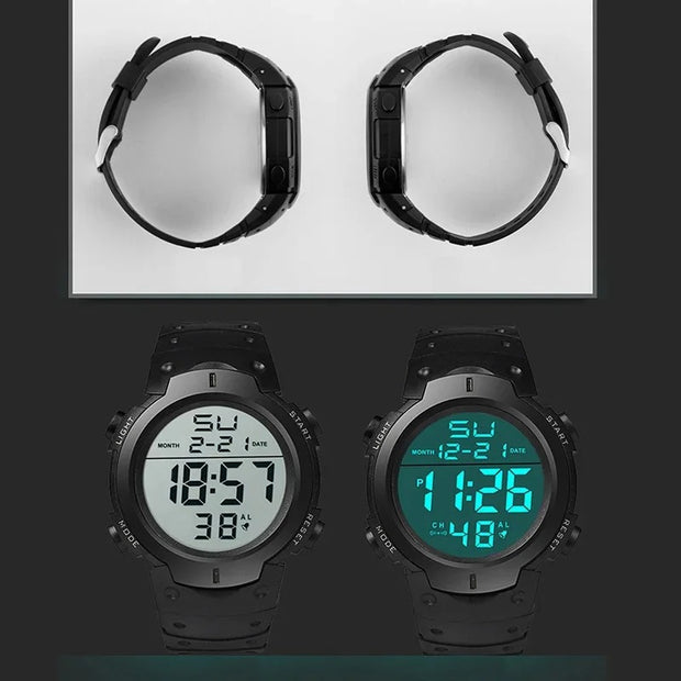 Men Sport LED Watches Top Brand Men Digital Clock Multi-Functional