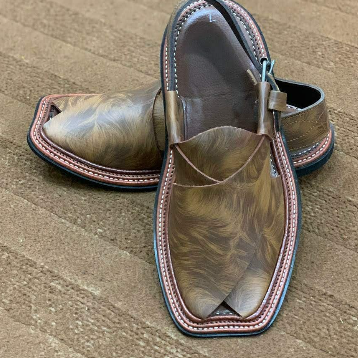 Classic Brown Peshawari Chappal – Handmade Leather Footwear for Men